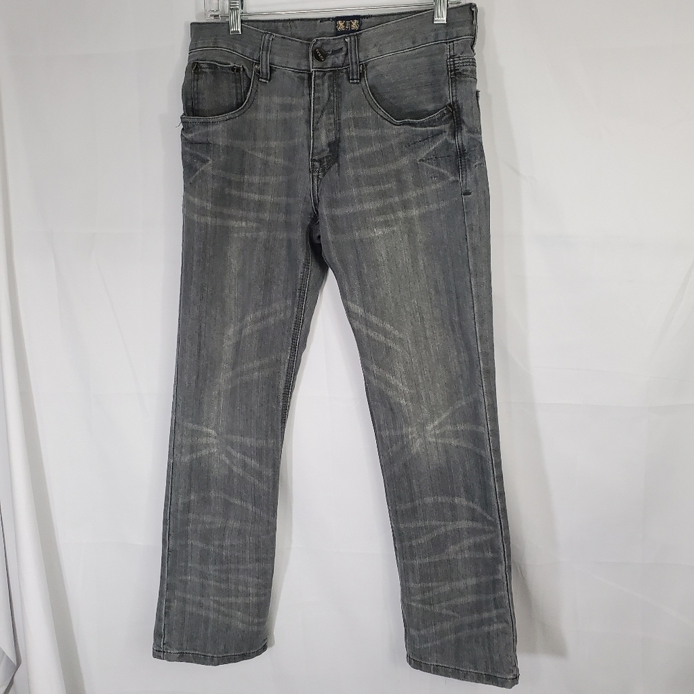 F.U.S.A.I. Gray Men's Demin Straight Leg Jeans Size 30 x 27.5